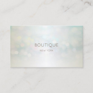 Carte De Visite Élégant Bokeh Moderne Professionnel