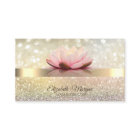 Élégant Bokeh Or, Professeur de Yoga Fleur de Lotu