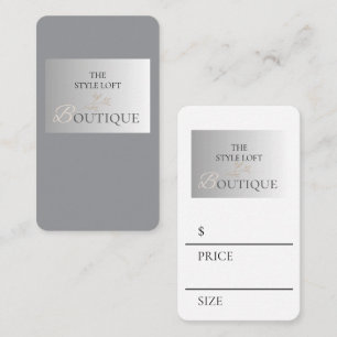 Carte De Visite Élégant boutique de magasin affaires feuille prix