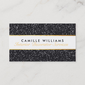 Carte De Visite ELEGANT brillant glamour feuille d'or parties scin