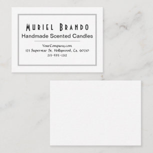 Carte de visite Elegant Candle Company V3