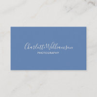 Élégant chic élégant Monogramme minimaliste bleu