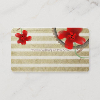 Carte De Visite Élégant Chic en fleurs