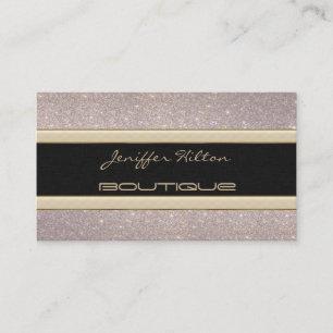 Carte De Visite Élégant chic luxe contemporain glitterie