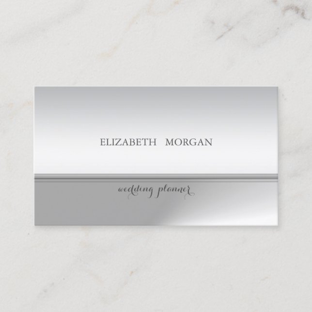 Carte De Visite Élégant Chic Professionnel Pailleté (Devant)