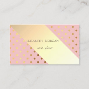 Carte De Visite Élégant Chic Professionnel Points, Rayures
