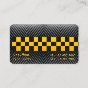 Carte De Visite Elégant Conducteur de taxi ULB moderne Classy