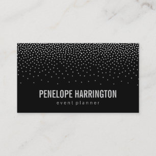 Carte De Visite Elégant Confetti