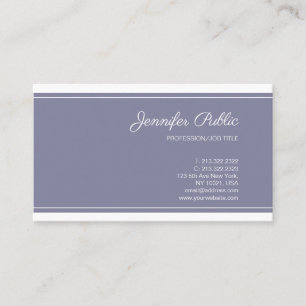 Carte De Visite Élégant Couleur Élégante Professionnelle Moderne C