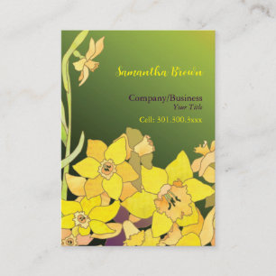 Carte De Visite Élégant Daffodils Hip Mode