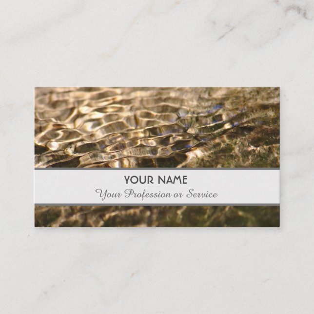 Carte de visite élégant dans un design clair et fl (Devant)