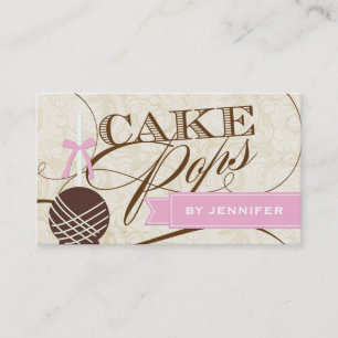 Carte de visite élégant de bruit de gâteau