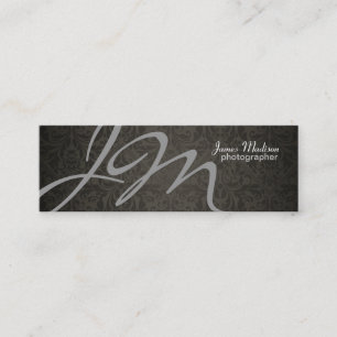 Carte de visite élégant de damassé de photographie