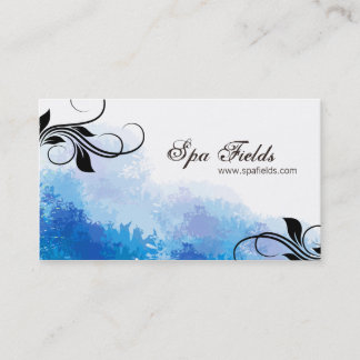 Carte de visite élégant de directeur de spa -