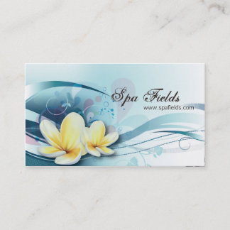 Carte de visite élégant de directeur de spa -