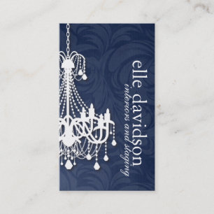 Carte de visite élégant de lustre