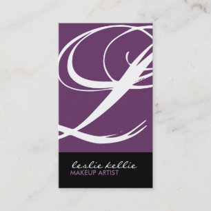 Carte de visite élégant de monogramme