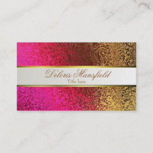 Carte de visite élégant de regard d'aluminium