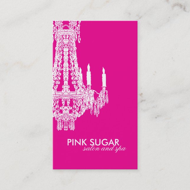Carte de visite élégant de salon et de spa (Devant)