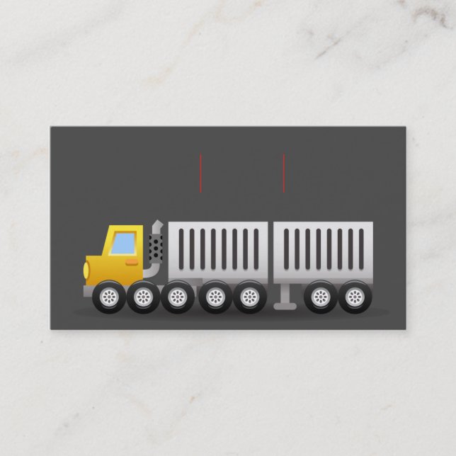 carte de visite élégant de transport de (Devant)