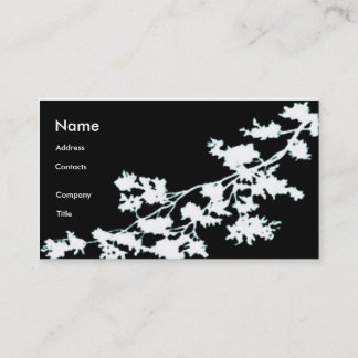 Carte De Visite Élégant décor floral