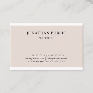 Carte De Visite Élégant design graphique épuré Plat profession