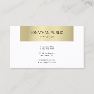 Carte De Visite Élégant Design Moderne Professionnel Luxe Simple O