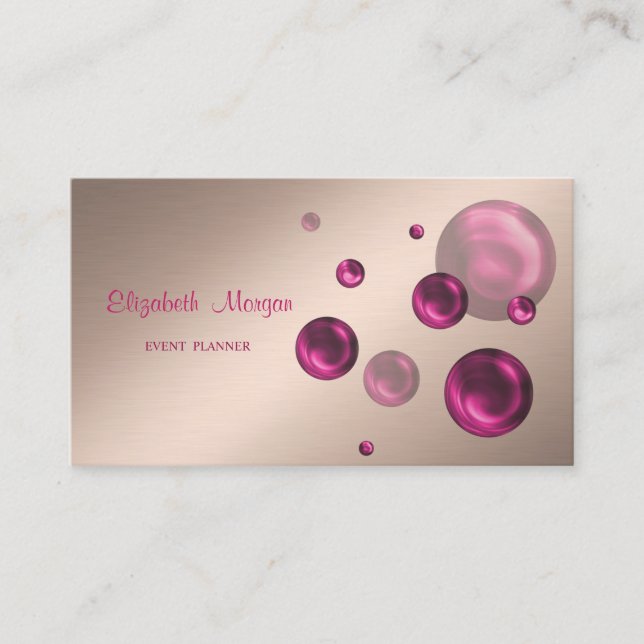 Carte De Visite Élégant Design Simple, Points (Devant)