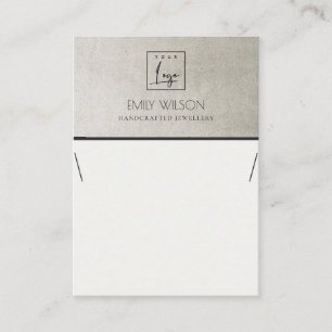 CARTE DE VISITE ÉLÉGANT ÉCRAN DE LOGO DE LOGO EN ARGENT FAUX M
