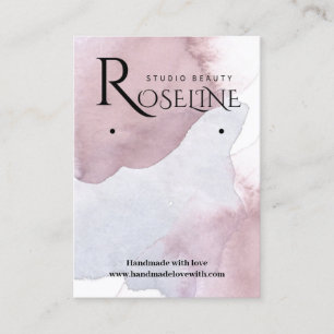 Carte De Visite Élégant écran d'oreille couleur violet