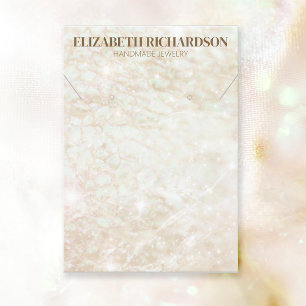 Carte De Visite Élégant écrin de crème moderne et tendance