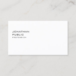 Carte De Visite Élégant Élancé Simple Professionnel Moderne Minima