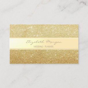 Carte De Visite Elégant élégant, Parties scintillant d'or Faux, Gr