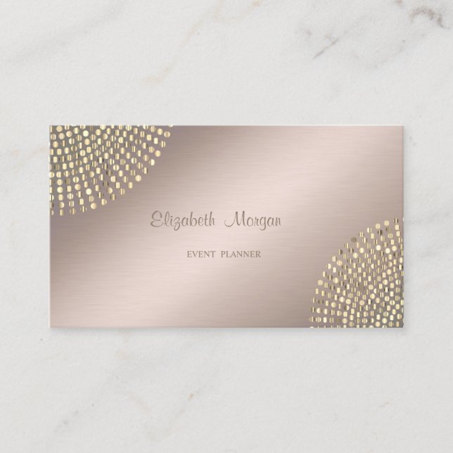 Carte De Visite Élégant, élégant, simple professionnel, points (Devant)