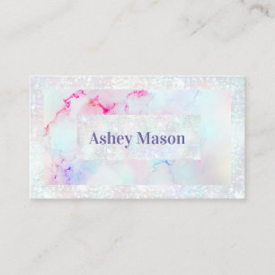 Carte De Visite Élégant Encre Alcoolique Pastel Tendance Moderne