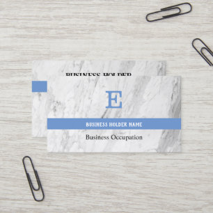 Carte De Visite Élégant et Fonctionnel Code QR en Marbre Blanc