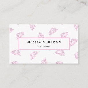 Carte De Visite Élégant et simple pour les musiciens