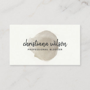 CARTE DE VISITE ÉLÉGANT FAUX ARGENT CALLIGRAPHIE DE LA BRUCHE NO