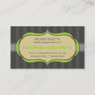 CARTE DE VISITE :: élégant flamboyant L12