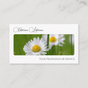 Carte De Visite Élégant fleuriste de la floraison calligraphie QR-
