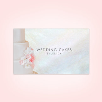 Carte De Visite Élégant gâteau Mariage Baker