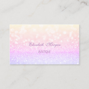 Carte De Visite Élégant Glamour Professionnel Étincelant