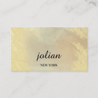 Carte De Visite Elegant Gold Business Card – Minimalist Luxurious