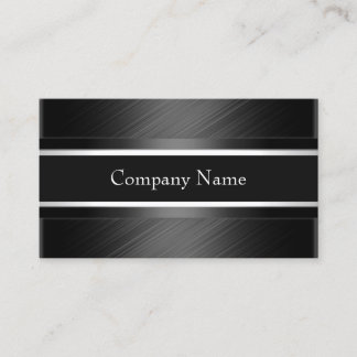 Carte De Visite Elégant gris gris gris gris noir argent