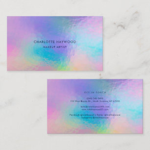 Carte De Visite Élégant iridescent moderne
