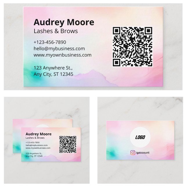 Carte De Visite Élégant Lashes Brows Lash Tech Eyelash (Elegant Lashes Brows Lash Tech Eyelash Business Card
)