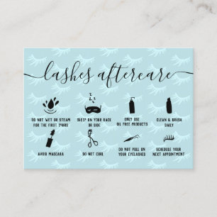 Carte De Visite Élégant lashes soins de la postérieur illustration