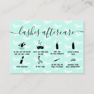 Carte De Visite Élégant lashes soins de la postérieur illustration