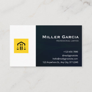 Carte De Visite Elegant Lawyer Business Card | Attorney & Legal 