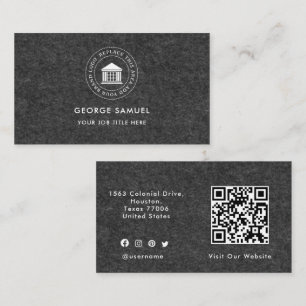 Carte De Visite Élégant Logo Personnalisé Moderne Minimaliste Simp